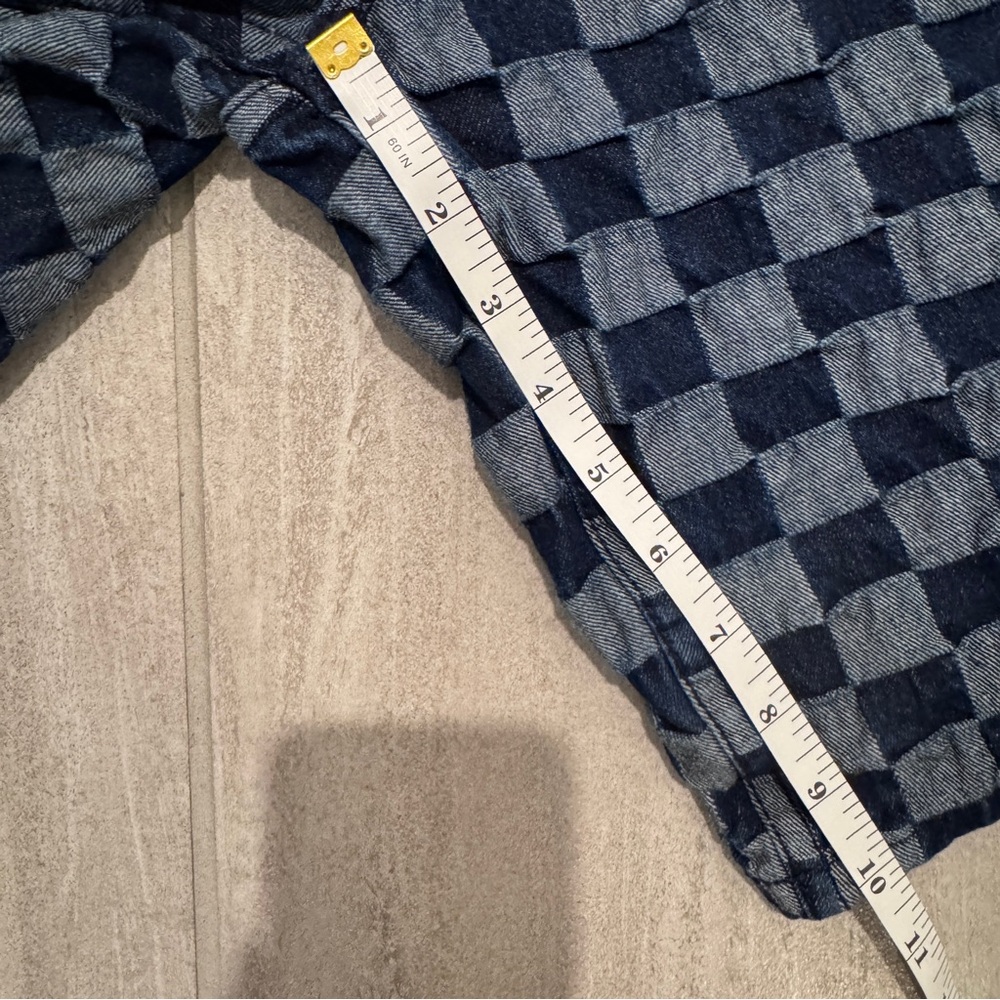 Contender Checkerboard Denim Shorts Men’s Size 40 Blue Skate Streetwear - Picture 11 of 11